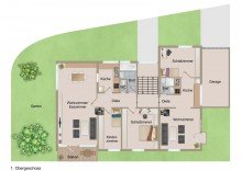 Grundriss 1.OG Nachhaltiges Investment: Gepflegtes 8-Familien-Haus mit Garten