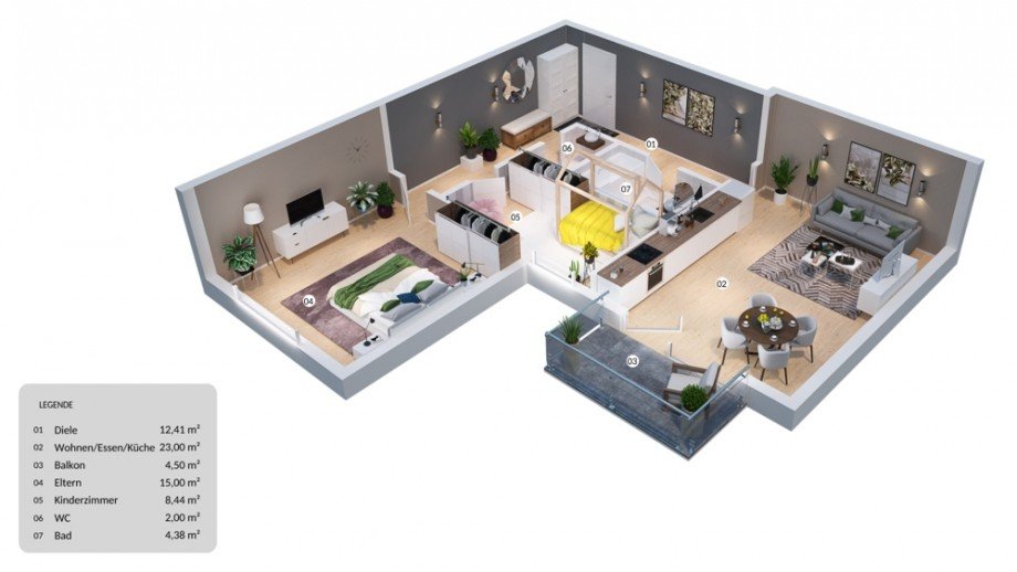 Grundriss Wohnung Eberdingen - Hochdorf