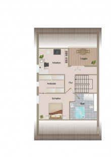 Grundriss DG Hochwertig, ruhig und gro�z�gig!