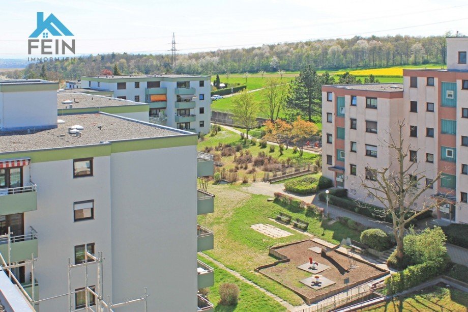 Aussicht Schlafzimmer Etagenwohnung Eberdingen / Hochdorf