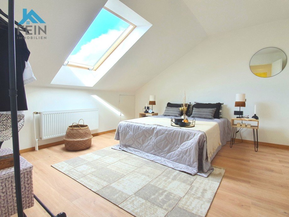Schlafzimmer Dachgeschosswohnung Wiernsheim / Pinache