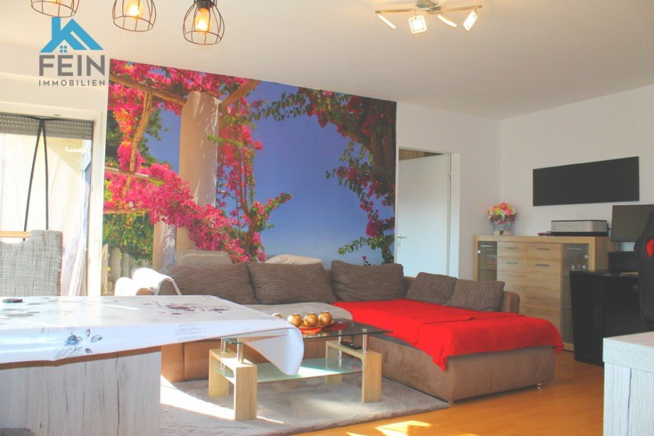 Wohnzimmer Etagenwohnung Vaihingen an der Enz