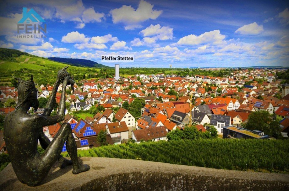 Blick auf Stetten Maisonettewohnung Kernen im Remstal / Stetten