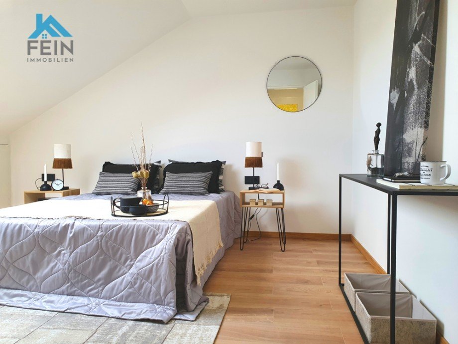 Schlafzimmer Dachgeschosswohnung Wiernsheim / Pinache