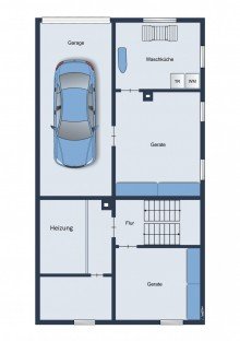 Grundriss UG Gro�familien aufgepasst! Gepflegtes Zweifamilienhaus mit viel Platz