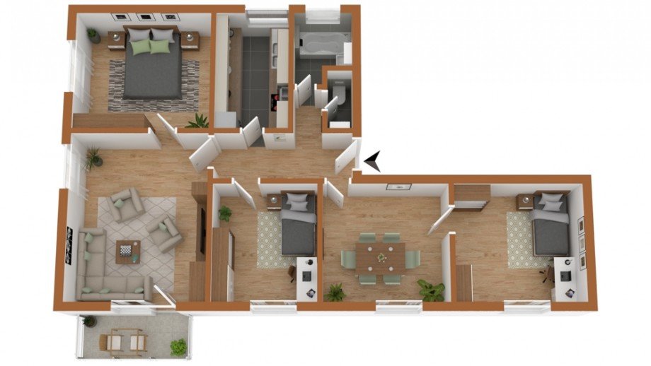 Grundriss Wohnung Sachsenheim / Gro�sachsenheim