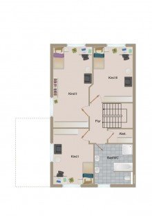 Grundriss 1.OG Hochwertig, ruhig und gro�z�gig!